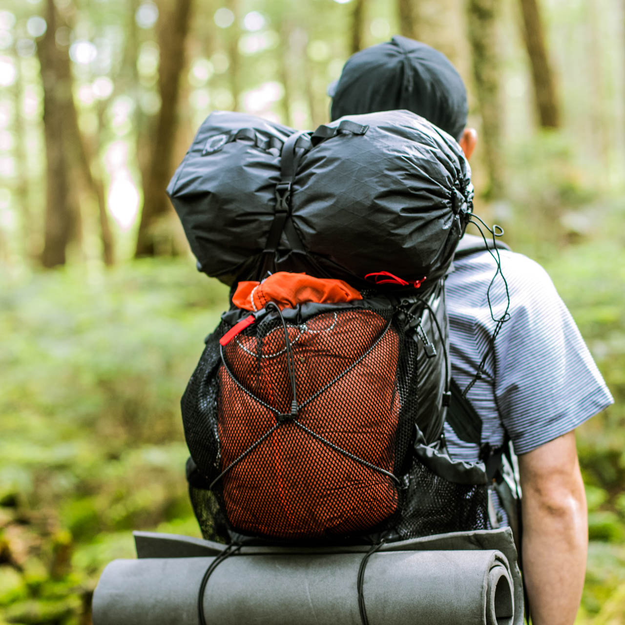 Stuff Pack XL BLACK UHPE Fine Grid | 山と道 U.L. HIKE & BACKPACKING