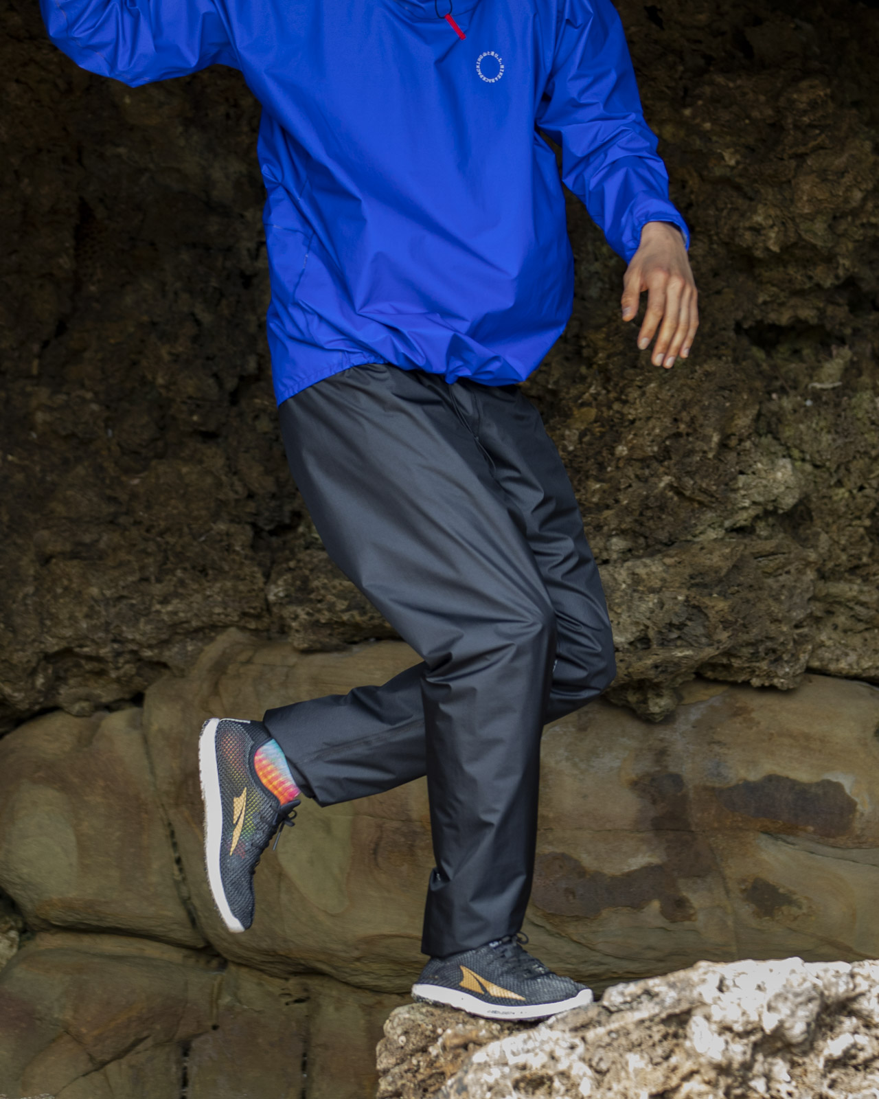 Blue rain pants online