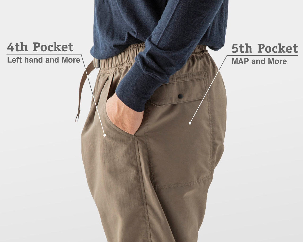 山と道　One Tuck 5-Pocket Pants M 5-Pocket One Tuck Pants | 山と道 U.L. HIKE & BACKPACKING