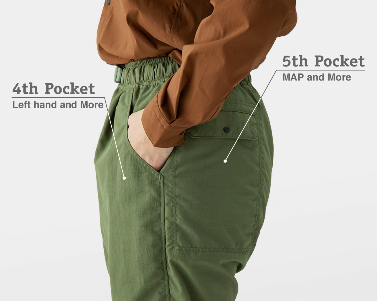 5-Pocket One Tuck Pants | 山と道 U.L. HIKE & BACKPACKING