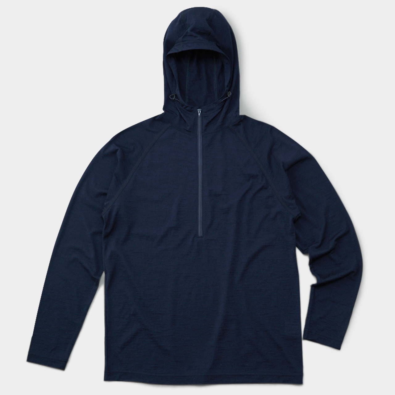山と道100% Merino Light Hoody / ネイビー/ L 100% Merino Light Hoody新色追加し、より軽い新生地に7/7(木)18