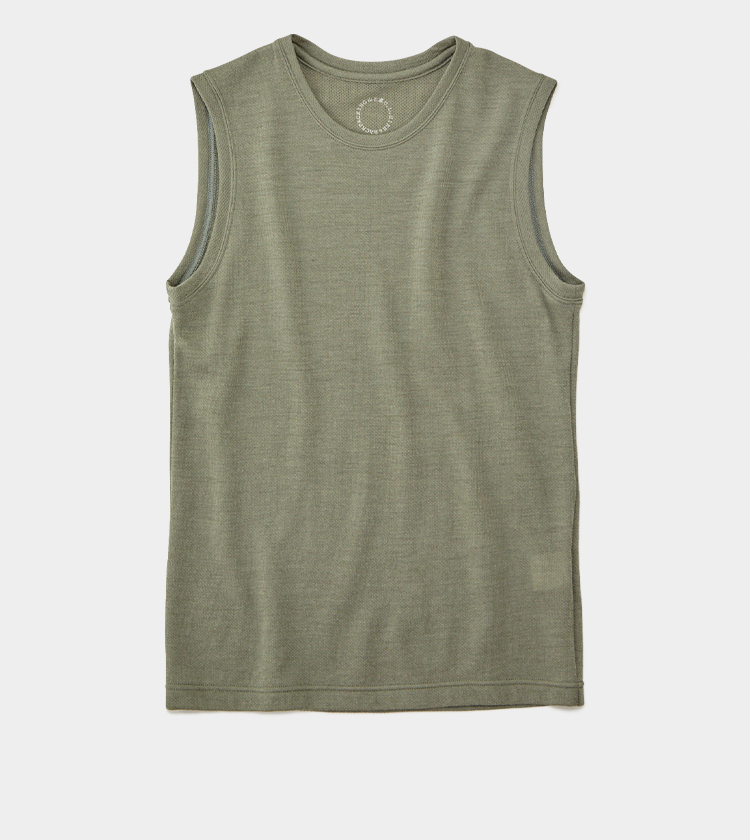 DF Mesh Merino Sleeveless | 山と道 U.L. HIKE & BACKPACKING