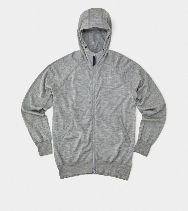 100% Merino Zip Hoody | Yamatomichi U.L. HIKE & BACKPACKING