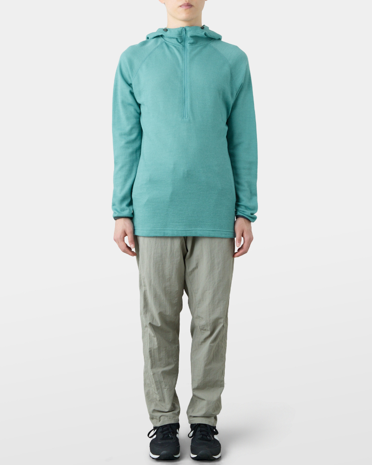 山と道 DF Mesh Merino T & HALF ZIP HOODY 2枚 DF Mesh Merino Half Zip Hoody | ウールの弱点を克服した
