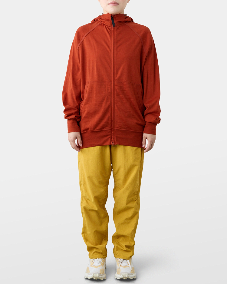 STICK専用　フーディー 公式】メリノ 150 ロングスリーブ ジップフーディー（ユニ