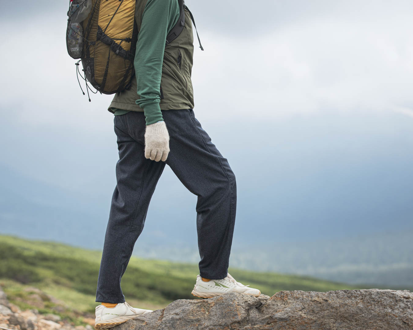 得価特価山と道　Merino 5-Pocket Pants LT Light Gray 登山ウェア・アウトドアウェア