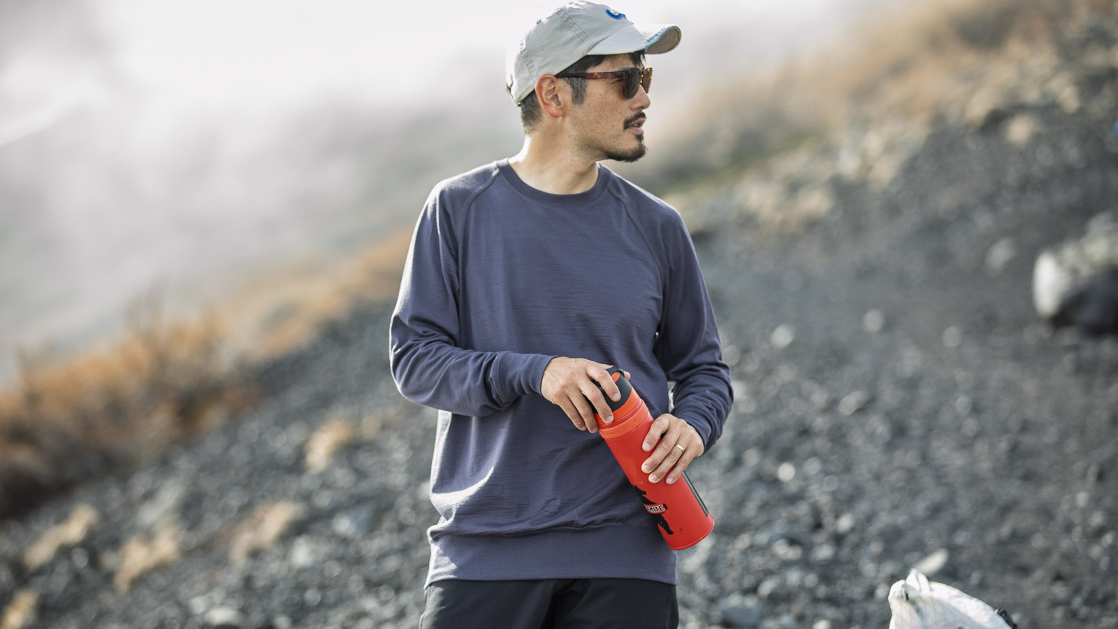 山と道 100％メリノウールプルオーバー