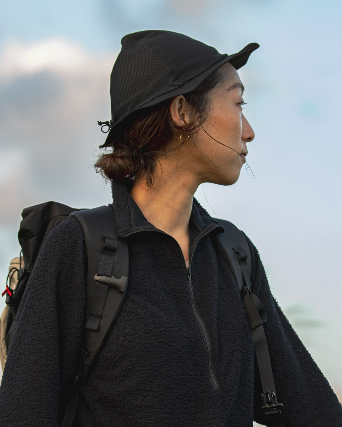 山と道 Stretch Mesh Hat Black L UL 黒 ハット ブ Stretch Mesh Hat | 山と道 U.L. HIKE & BACKPACKING