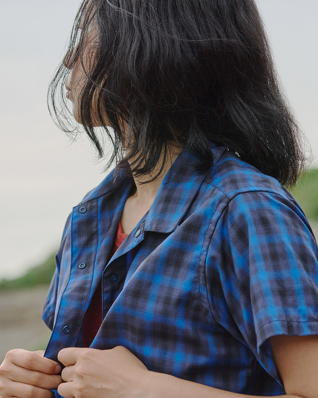 Merino Short Sleeve Shirt - SKY newtype shop