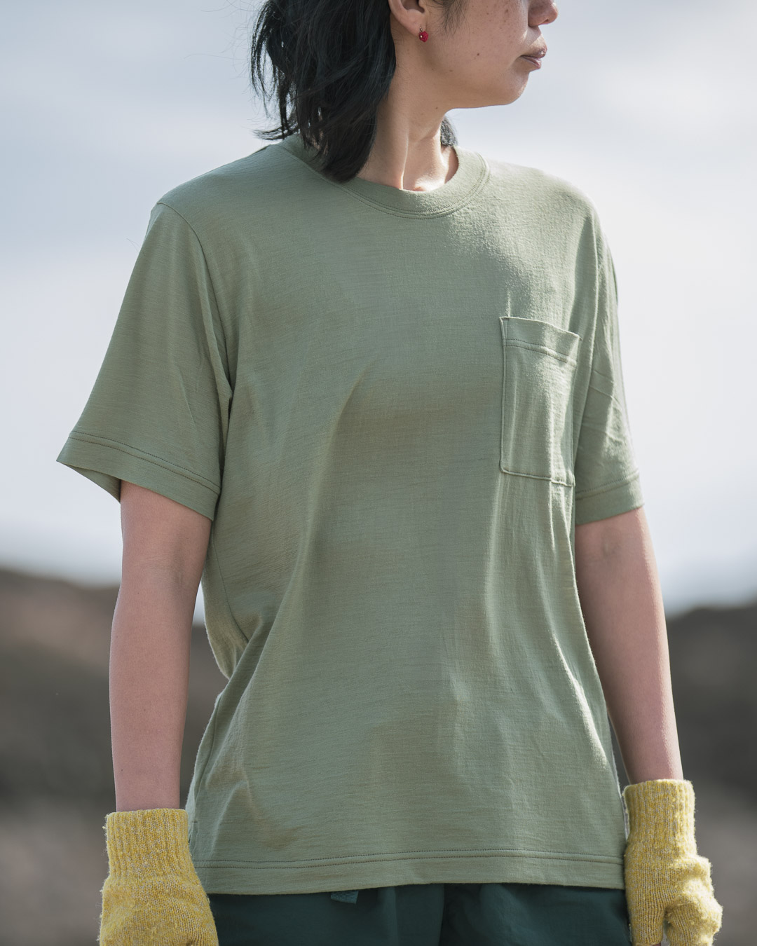 100% Light Merino Pocket T-shirt | 山と道 U.L. HIKE