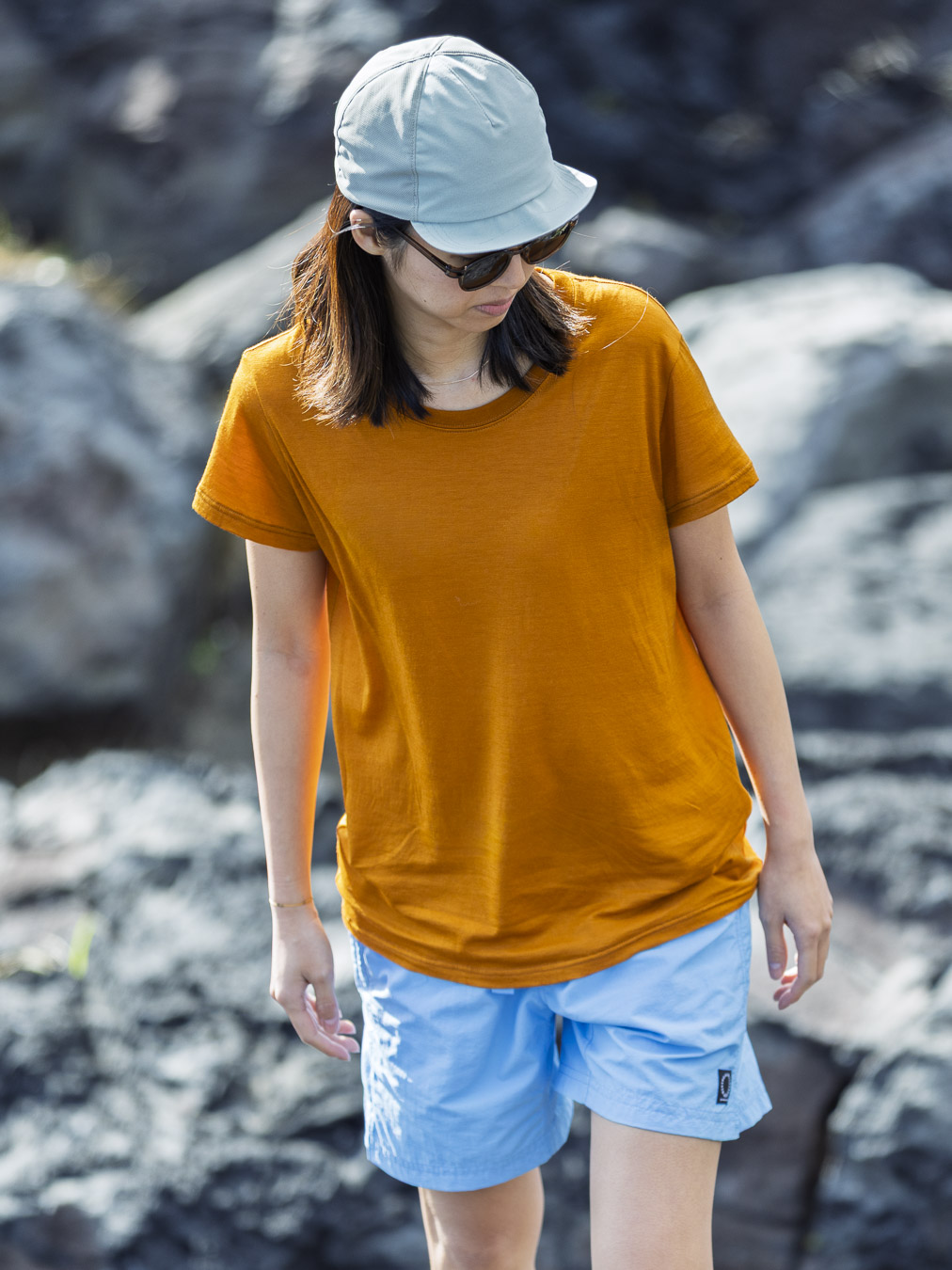 山と道　メリノTシャツ　フレンチスリーブ 100% Light Merino French Sleeve | 山と道 U.L. HIKE & BACKPACKING