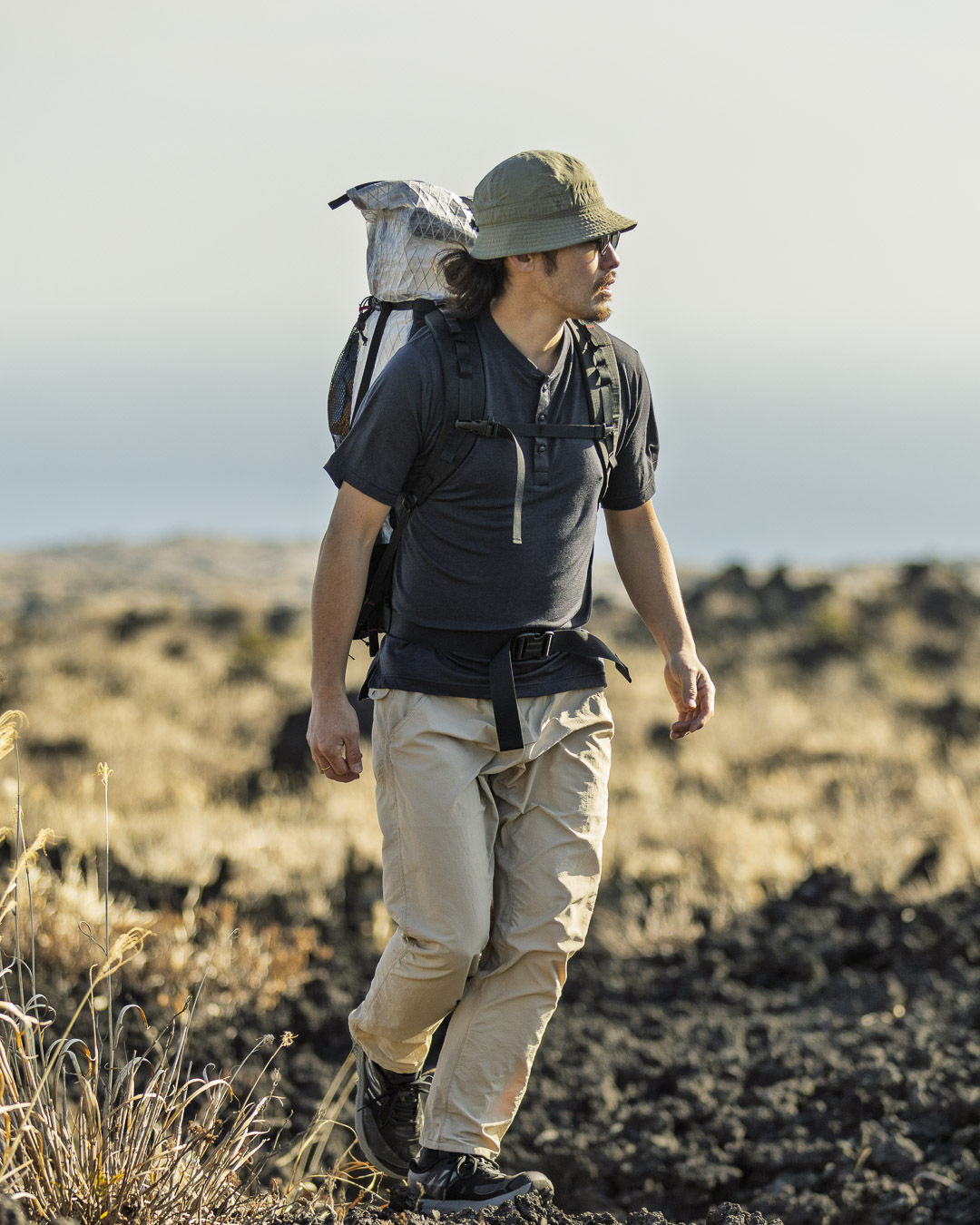 100% Light Merino Henley | 山と道 U.L. HIKE & BACKPACKING