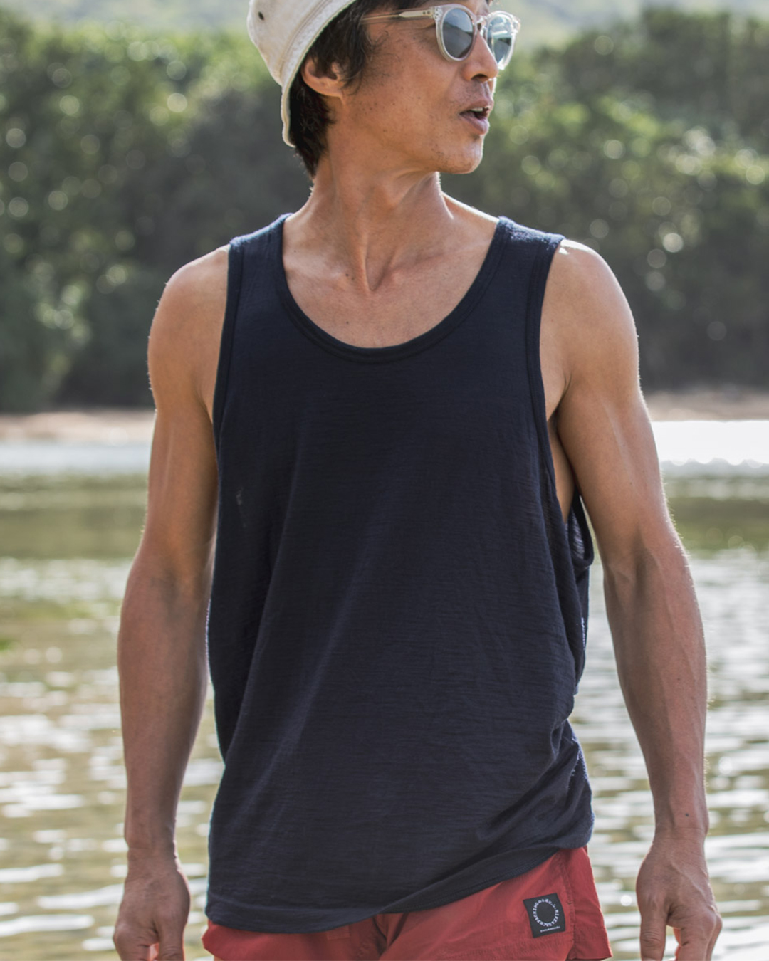 100% Light Merino Tank Top | 山と道 U.L. HIKE & BACKPACKING